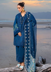 Crimson By Saira Shakira Embroidered Lawn 3 Piece Unstitched Suit CSS24EL D-2B ULYSSES - MIDNIGHT